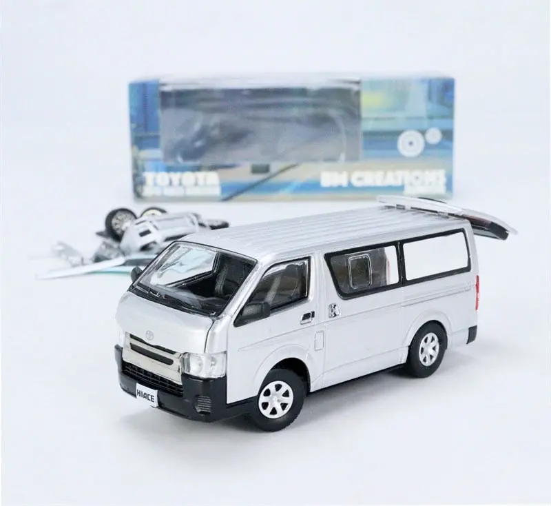 1:64 Toyota Hiace 2015 Kdh200v -- Silver -- Bm Creations 1