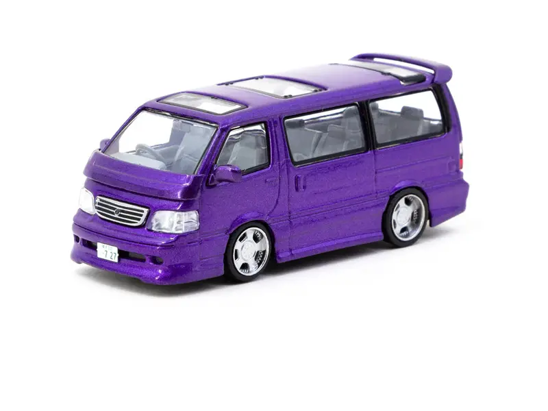 1:64 Toyota Hiace Wagon Custom -- Purple -- Tarmac Works 1