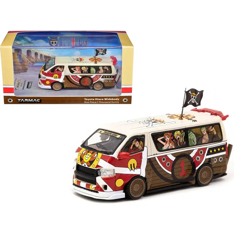 1:64 Toyota Hiace Widebody -- One Piece | Thousand Sunny -- Tarmac Works 1