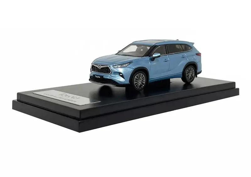 1:64 Toyota Highlander -- Moondust Blue -- Lcd Models 1