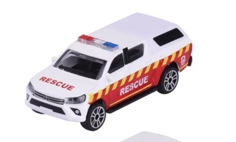 1:64 Toyota Hilux Revo -- 000 Emergency Fire Rescue -- Majorette: Australia 1