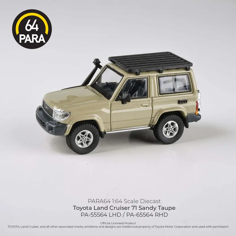 1:64 Toyota Land Cruiser 71 Short Wheel Base 2014 -- Sandy Taupe -- Para64 1