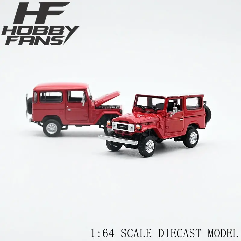 1:64 Toyota Land Cruiser Fj40 -- Dark Red Maroon -- Hobby Fans 1