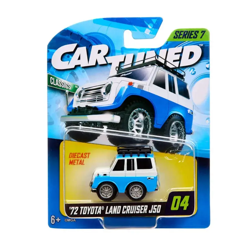 1:64 Toyota Land Cruiser J50 -- White / Blue -- Cartuned: Mainline Series 7 1