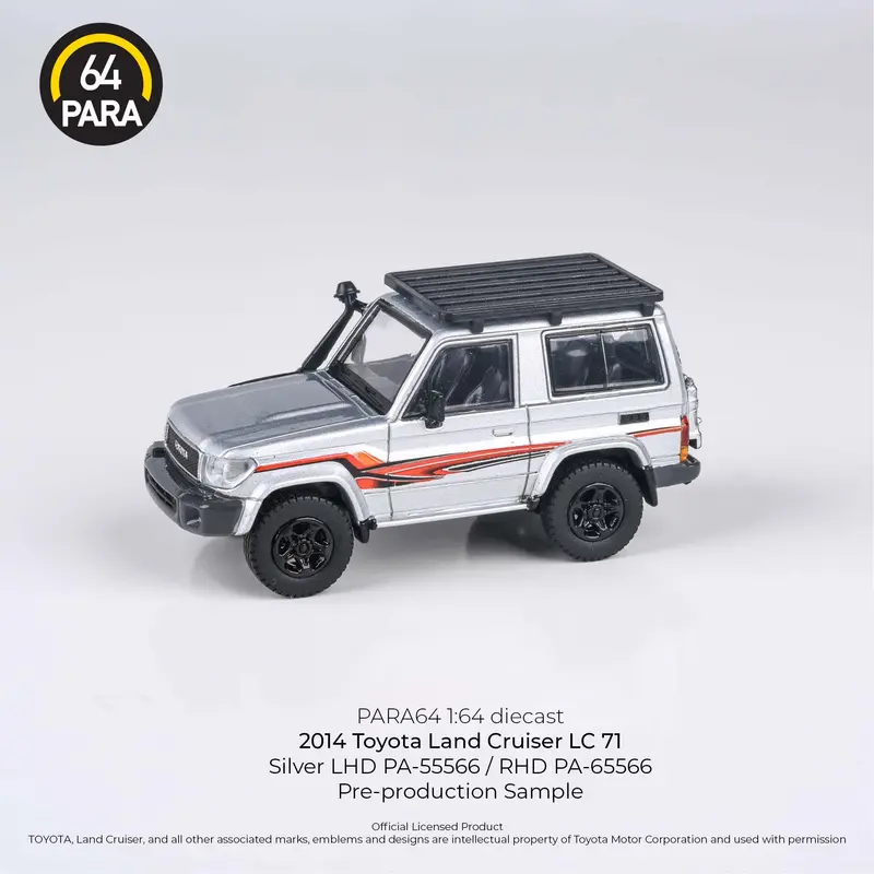1:64 Toyota Land Cruiser Lc 71 2014 -- Silver -- Para64 1