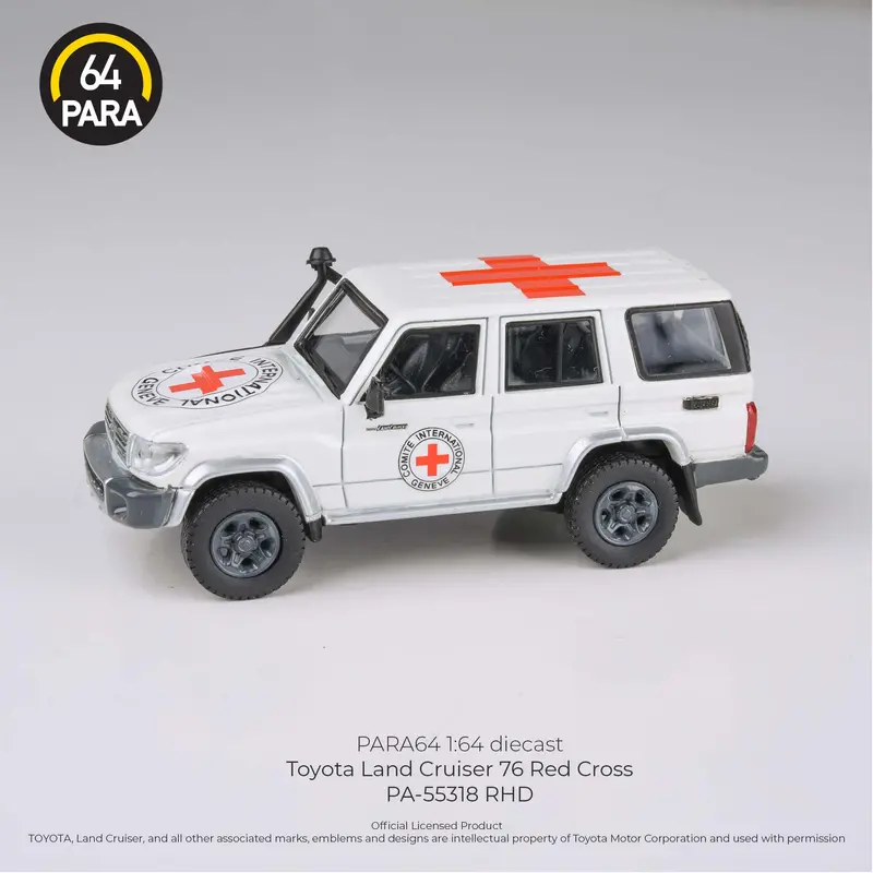 1:64 Toyota Land Cruiser Lc76 2014 -- International Red Cross -- Para64 1