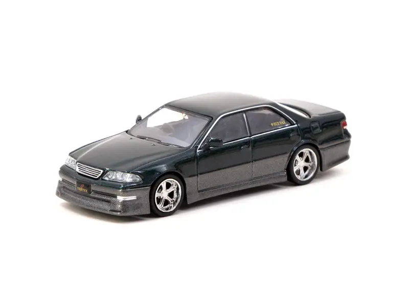 1:64 Toyota Mark Ii Jzx100 Vertex -- Dark Green Metallic -- Tarmac Works 2