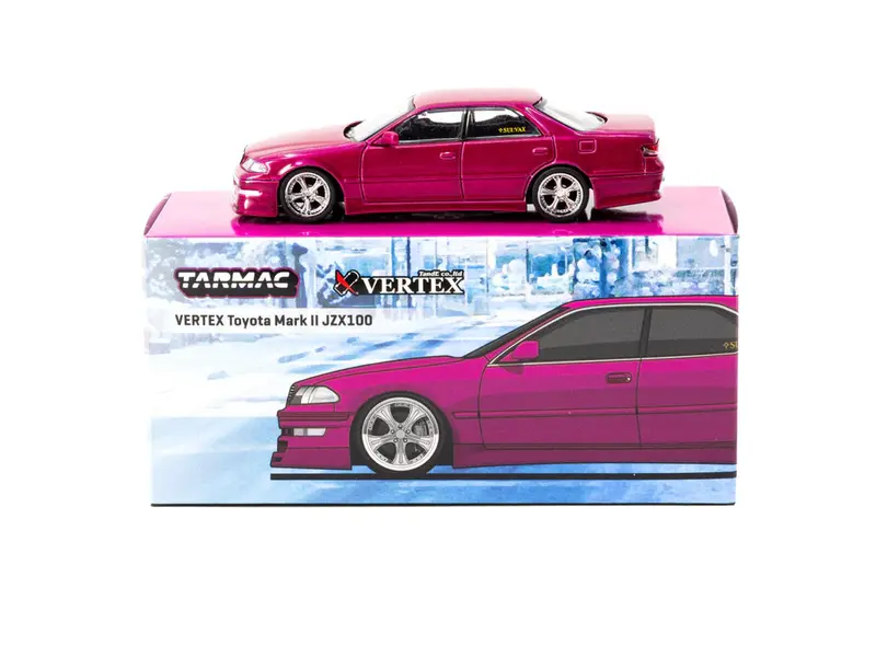 1:64 Toyota Mark Ii Jzx100 Vertex -- Red Metallic -- Tarmac Works 1