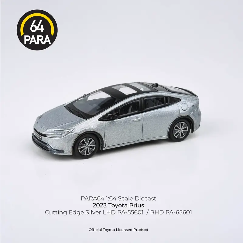 1:64 Toyota Prius 2023 -- Cutting Edge Silver -- Para64 1