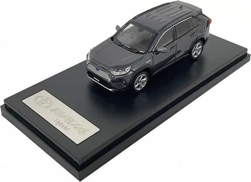 1:64 Toyota Rav 4 Hybrid -- Heavy Metallic Grey -- Lcd Models 1