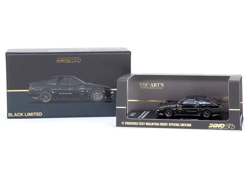 1:64 Toyota Sprinter Trueno Ae86 Corolla -- Tecart Black -- Inno64 2