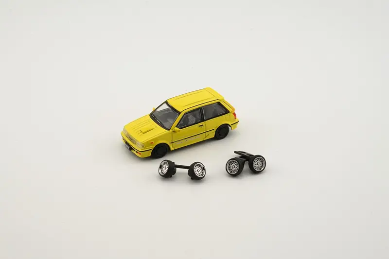 1:64 Toyota Starlet Turbo-S 1988 (Ep71) -- Yellow -- Bm Creations 1