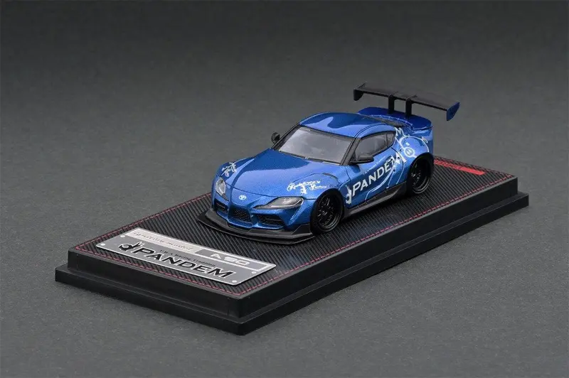 1:64 Toyota Supra A90 Pandem -- Blue Metallic -- Ignition Model Ig2331 1
