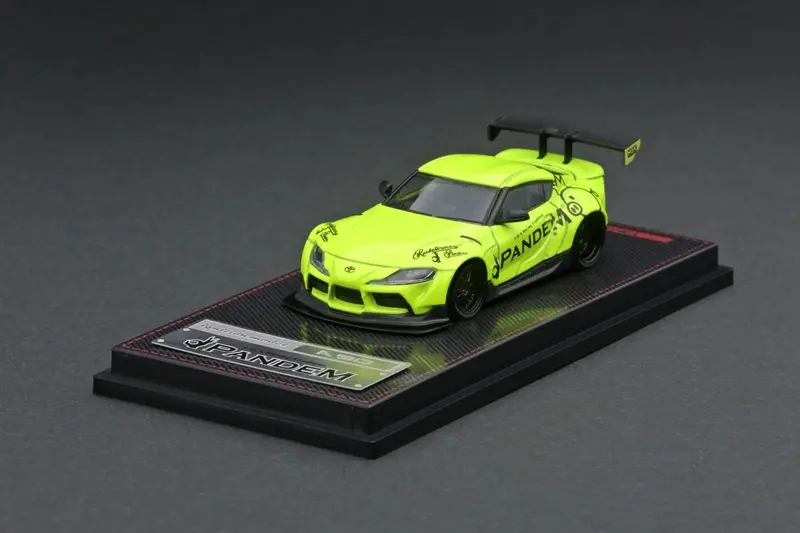 1:64 Toyota Supra A90 Pandem -- Yellow Green -- Ignition Model Ig2337 1