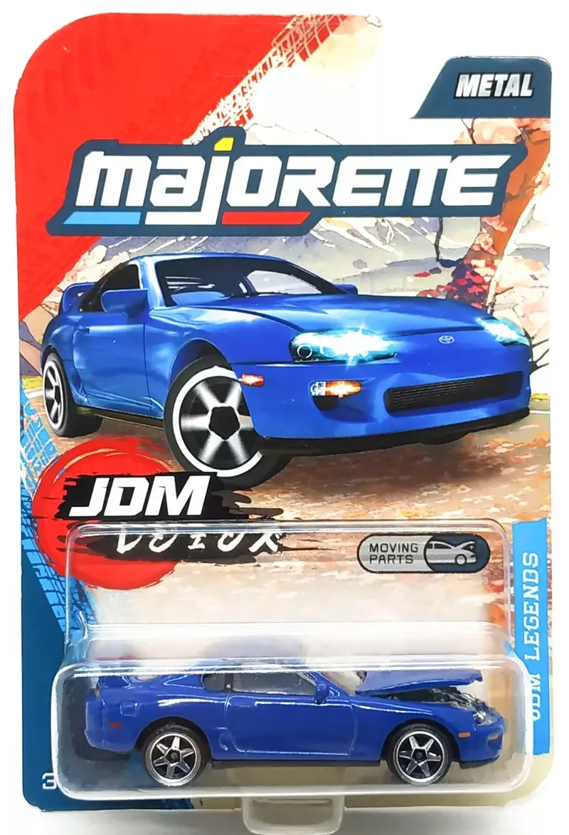 1:64 Toyota Supra Jza80 -- Dark Blue -- Majorette: Jdm Legends 1