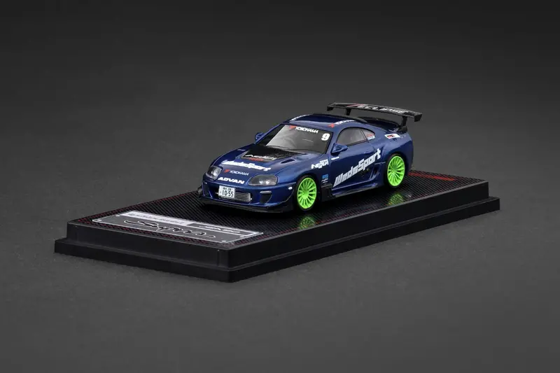 1:64 Toyota Supra (Jza80) Rz -- #9 Wedsports Blue -- Ignition Model Ig3843 1