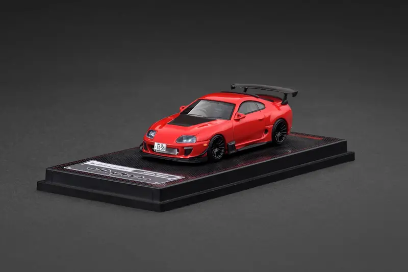 1:64 Toyota Supra (Jza80) Rz -- Red -- Ignition Model Ig3882 1