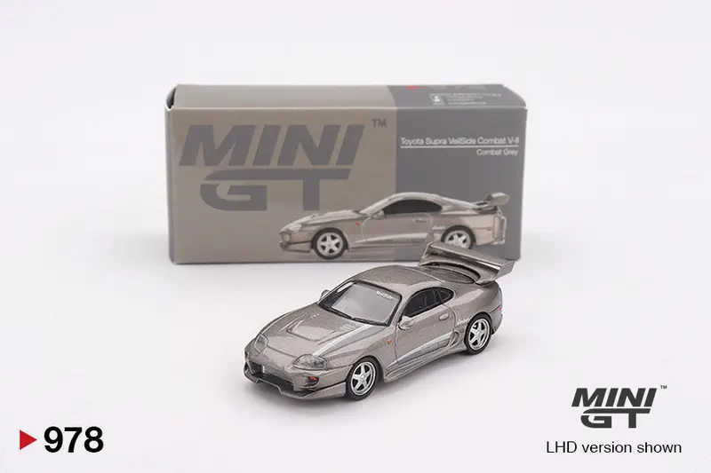 1:64 Toyota Supra Veilside Combat V-Ii -- Combat Grey -- Mini Gt Mgt00978 1
