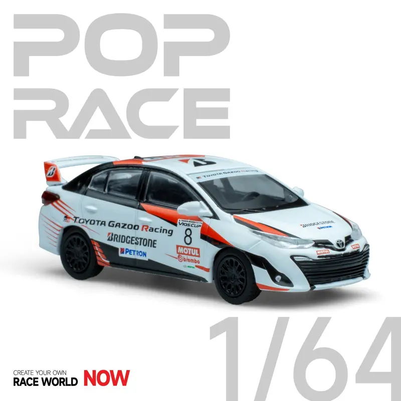 1:64 Toyota Vios -- Gr Cup Race Car -- Pop Race 1