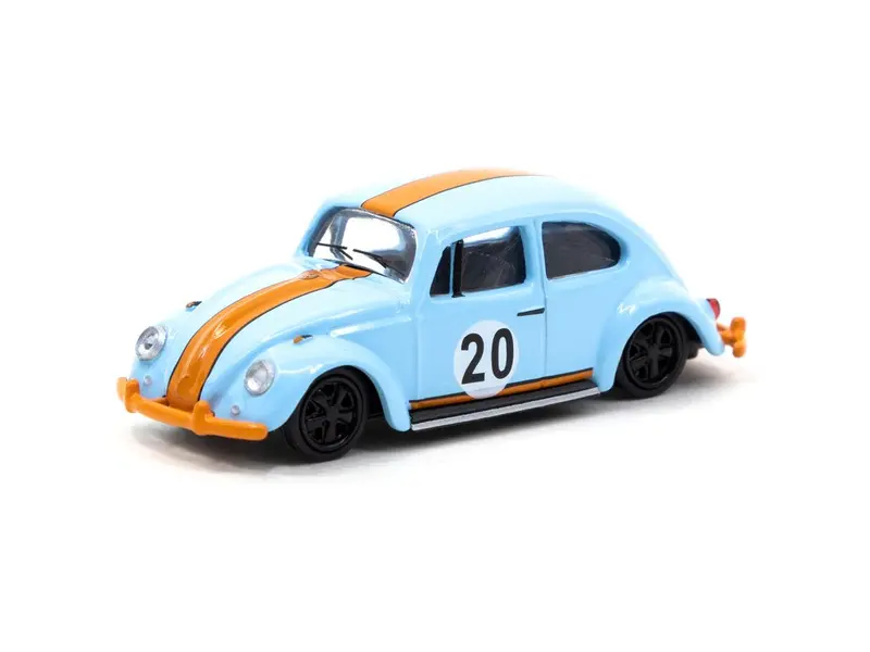 1:64 Volkswagen Beetle -- Blue/Orange Gulf -- Tarmac Works/Schuco 1