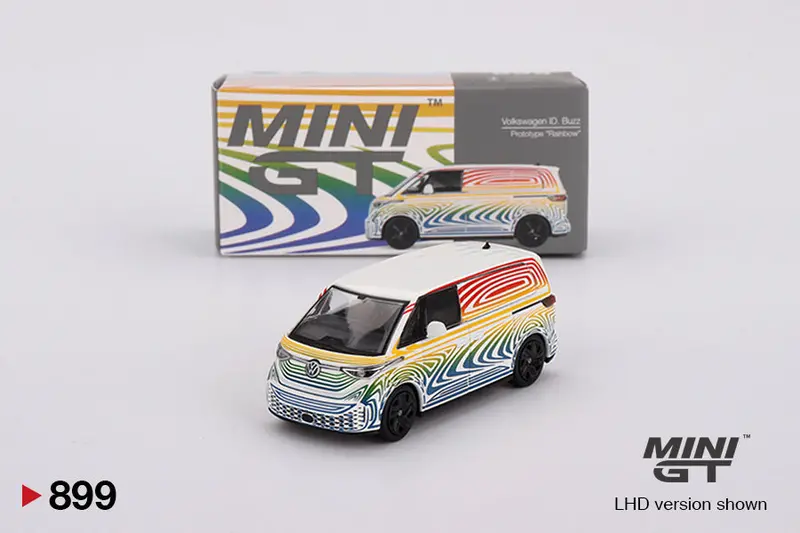 1:64 Volkswagen Id. Buzz  Prototype -- Rainbow -- Mini Gt Mgt00899 1