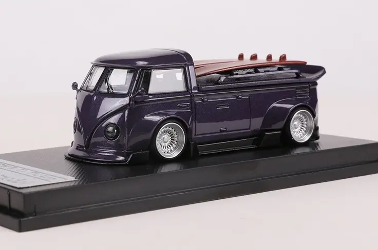 1:64 Vw T1 (Kombi) Pickup Widebody -- Purple -- Lf Models 1