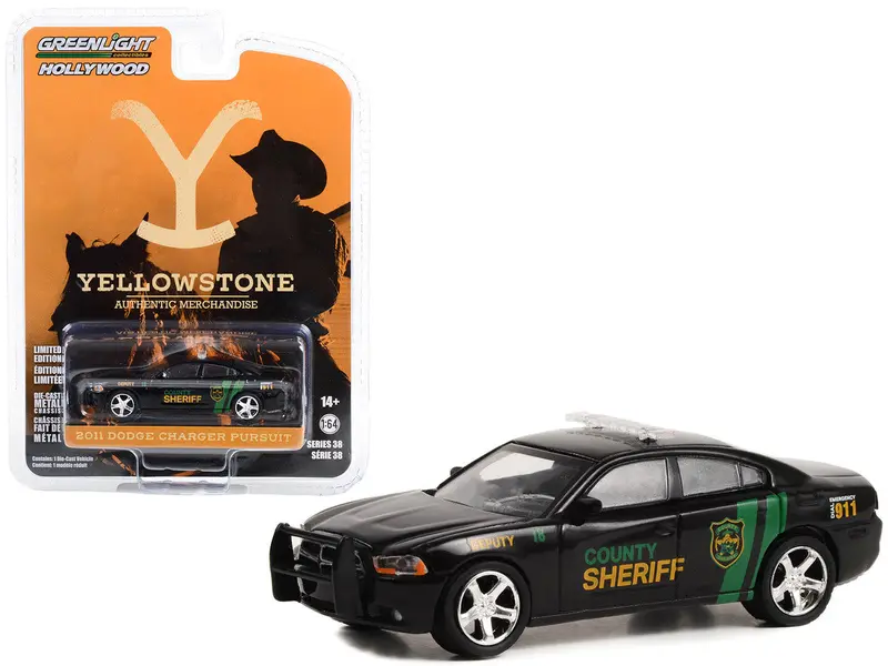 1:64 Yellowstone -- 2011 Dodge Charger Pursuit -- Greenlight 1