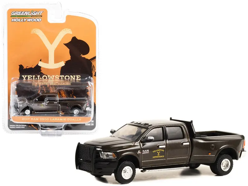 1:64 Yellowstone -- 2017 Ram 3500 Laramie Dually Pickup -- Greenlight 1