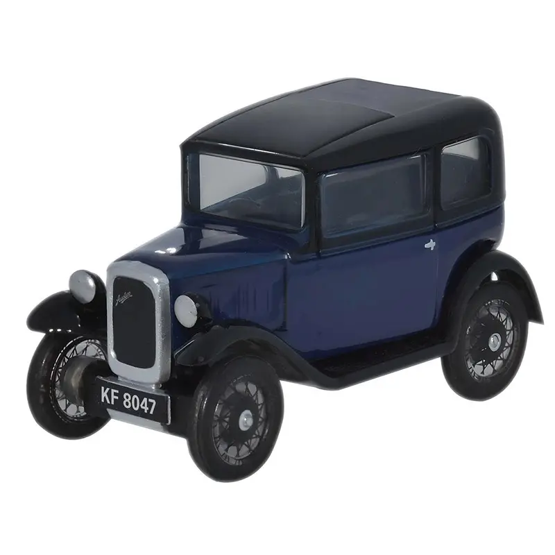 1:76 (Oo) Austin Seven Rn Saloon -- Light Royal Blue -- Oxford 76Ass002 1