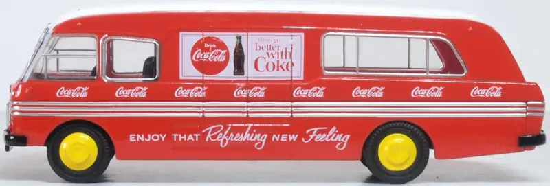 1:76 (Oo) Bmc Mobile Unit -- Coca-Cola Red/White -- Oxford Truck 76Bmc005cc 2
