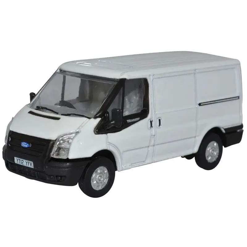 1:76 (Oo) Ford Transit Mkv Swb Low Roof -- Frozen White -- Oxford 76Ft036 1