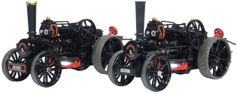 1:76 (Oo) Fowler Bb1 Ploughing Engine X 2 Master & Mistress -- Oxford 76Fbb006 1