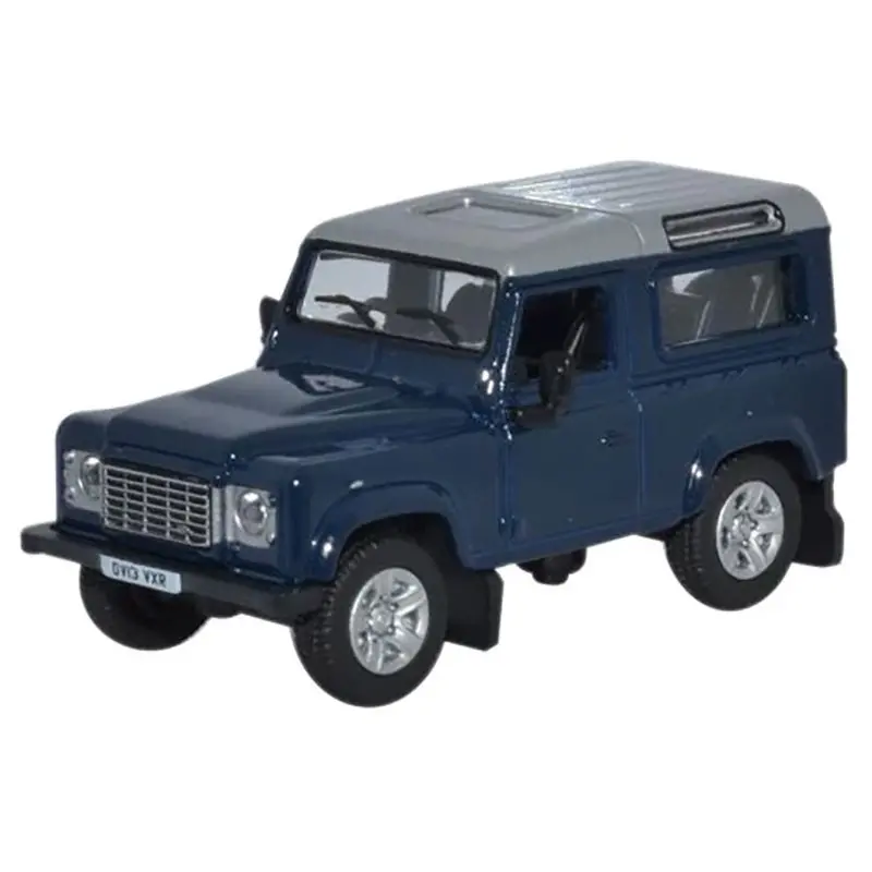 1:76 (Oo) Land Rover Defender 2013 -- Tamar Blue -- Oxford 76Lrdf002 1