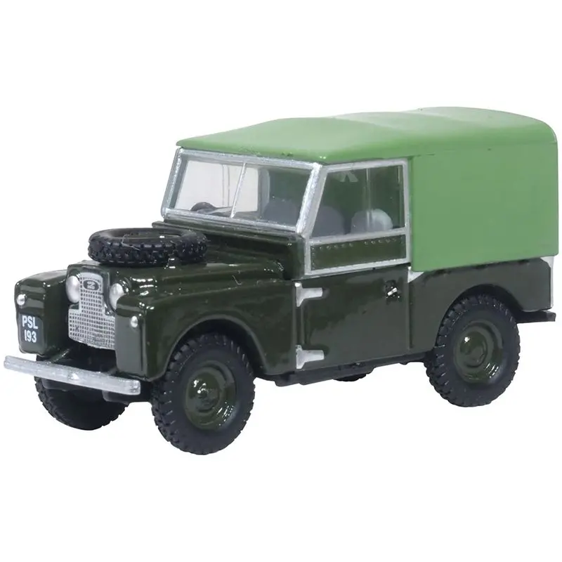 1:76 (Oo) Land Rover Series I -- Canvas (Rails) Bronze Green -- Oxford 76Lan1880 1