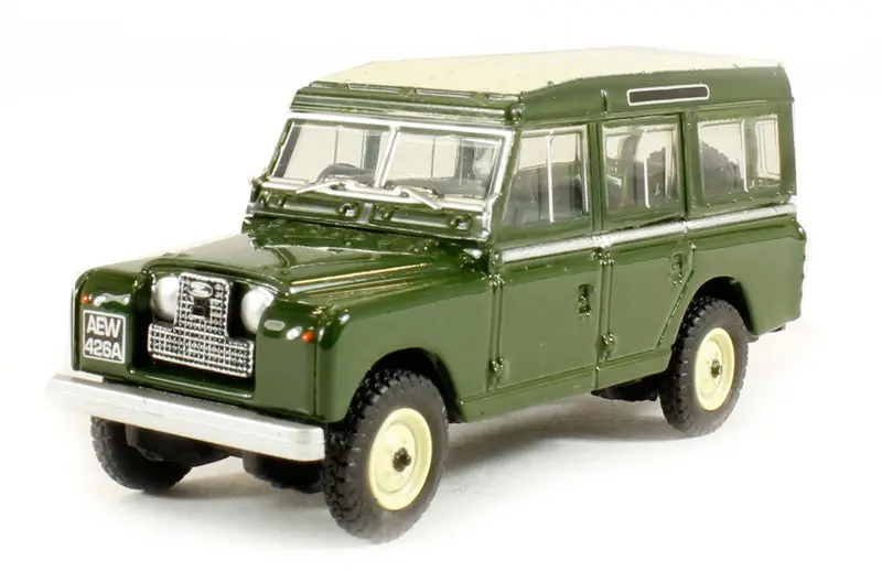 1:76 (Oo) Land Rover Series Ii Station Wagon -- Bronze Green -- Oxford 76Lan2002 1