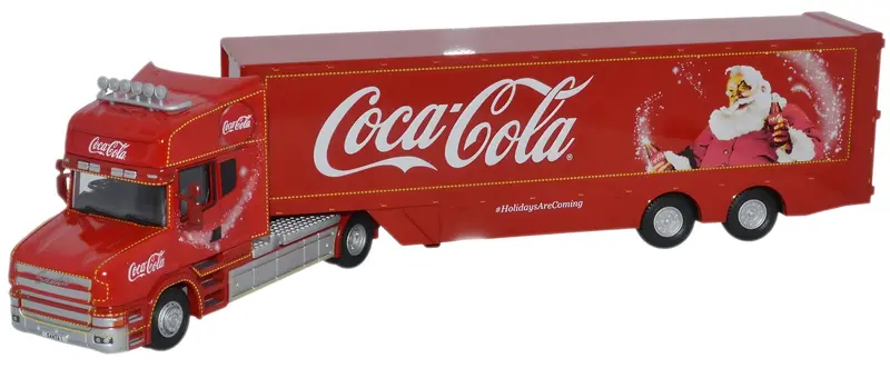 1:76 (Oo) Scania T Cab Truck -- Coca-Cola Christmas -- Oxford 76Tcab004cc 1