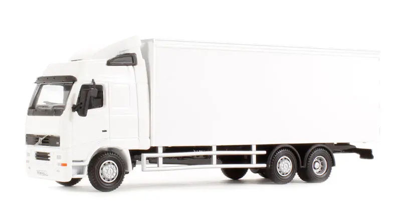 1:76 (Oo) Volvo Fh Box Lorry -- White -- Oxford Truck 76Vol01bl 1