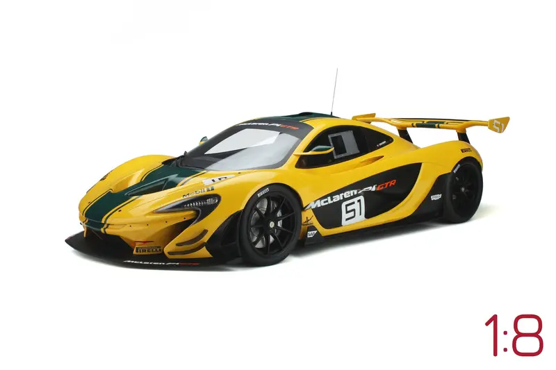 1:8 2014 Mclaren P1 Gtr -- #51 Yellow/Green -- Gt Spirit 1
