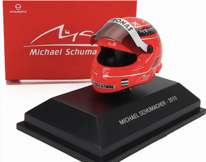 1:8 Helmet -- Michael Schumacher - 2010 Season - Mercedes -- Mini Helmet F1 1