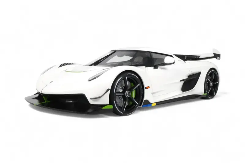 1:8 Koenigsegg Jesko 2019 -- Crystal White -- Gt Spirit Gts801301 1