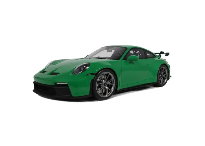 1:8 Porsche 911 (992) Gt3 Coupe 2022 -- Python Green -- Gt Spirit Gts801601 1