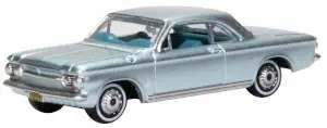 1:87 (Ho) 1963 Chevrolet Corvair Coupe -- Satin Silver -- Oxford 1