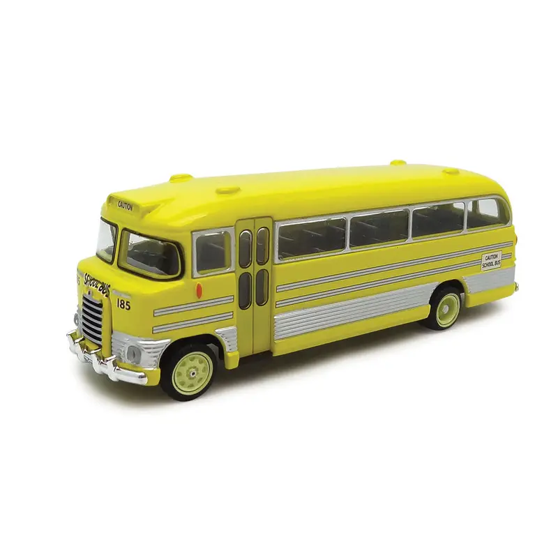 1:87 (Ho) Aussie Yellow School Bus -- 1957-1959 Bedford Sb Bus -- Cooee Classics 1