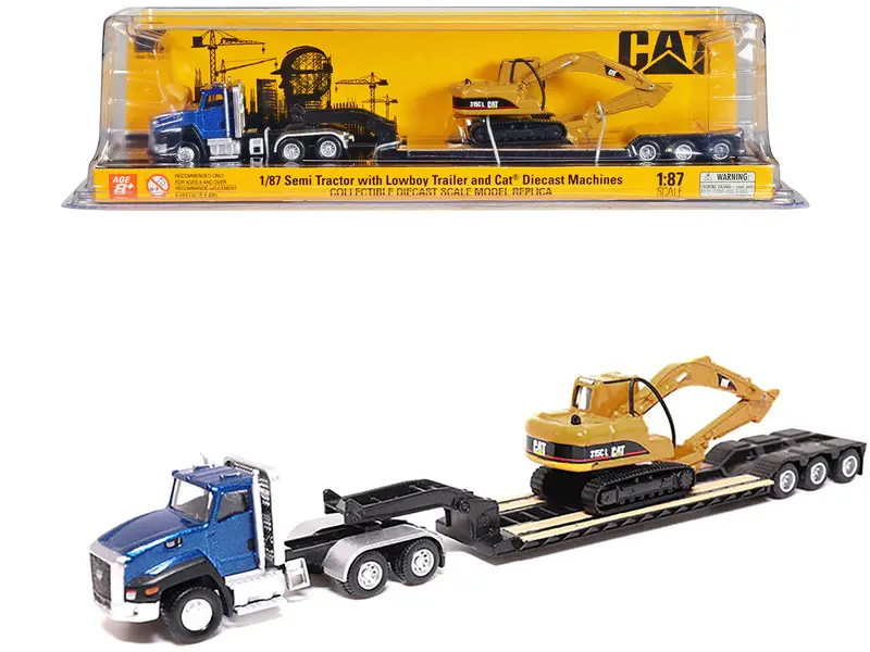 1:87 (Ho) Cat Ct660 Truck W/315C L Excavator -- Diecast Masters Caterpillar 1