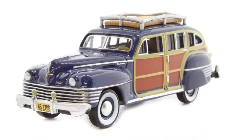 1:87 (Ho) Chrysler T & C Woody Wagon 1942 -- South Sea Blue -- Oxford 87Cb42002 1