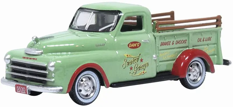 1:87 (Ho) Dodge B-1B Pick Up 1948 -- Dan's Service Garage -- Oxford 87Dp48003 1