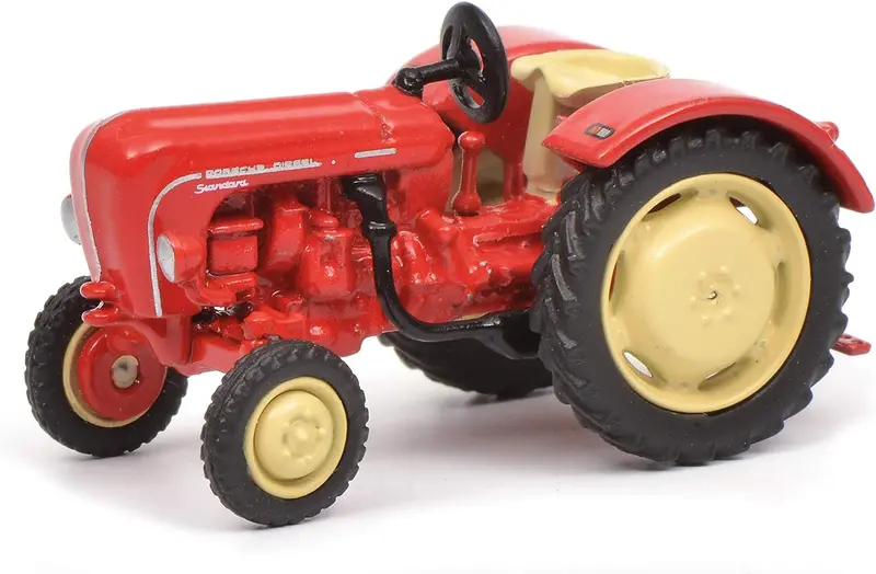 1:87 (Ho) Porsche Standard Diesel Tractor -- Red -- Schuco 1