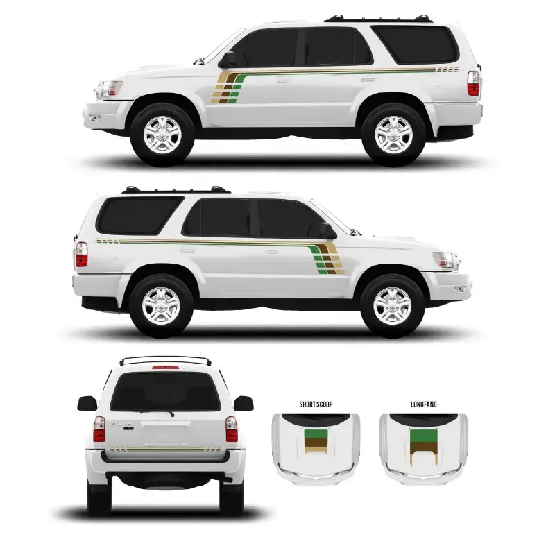 1996–2002 4Runner Checkered Stripe Decal Kit