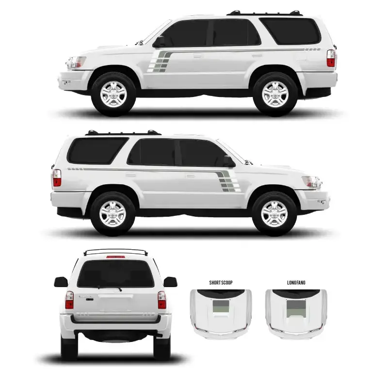1996–2002 4Runner Checkered Stripe Decal Kit