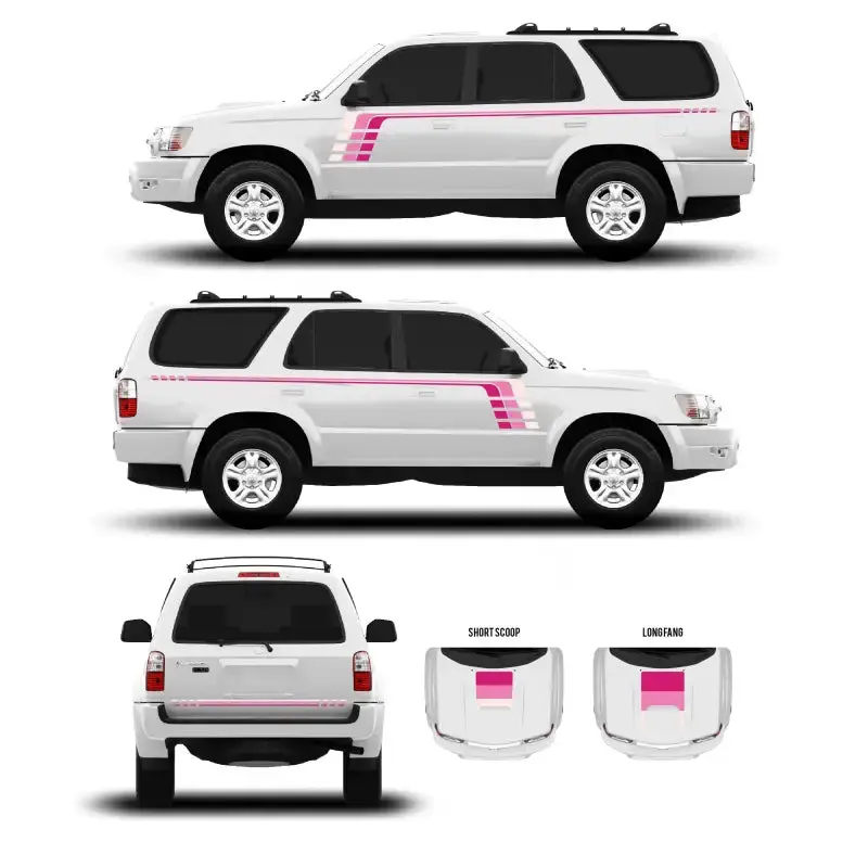 1996–2002 4Runner Checkered Stripe Decal Kit